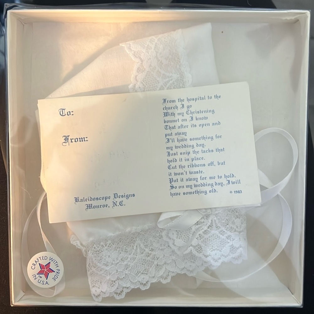 Vintage christening bonnet